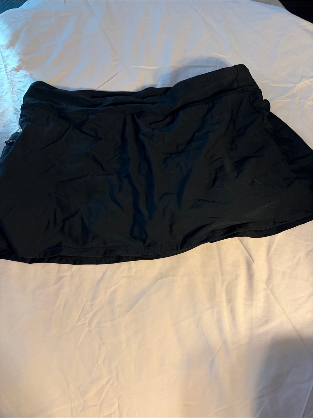 Black Swim Skirt Bikini Bottom - Brand Unknown